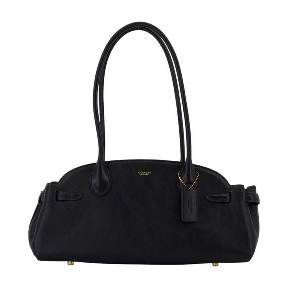 Empire Carryall 34 Shoulder Bag - Coach - Leather - Black - Picture 1 of 2